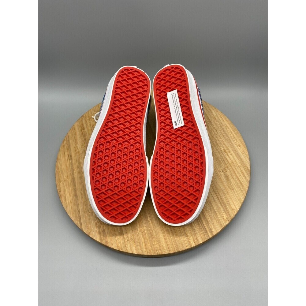 Vans Shoes Mens 7.5 Womens 9 Blue 90s Cobra Karate Canvas Denim Skate Sneakers - Picture 9 of 15